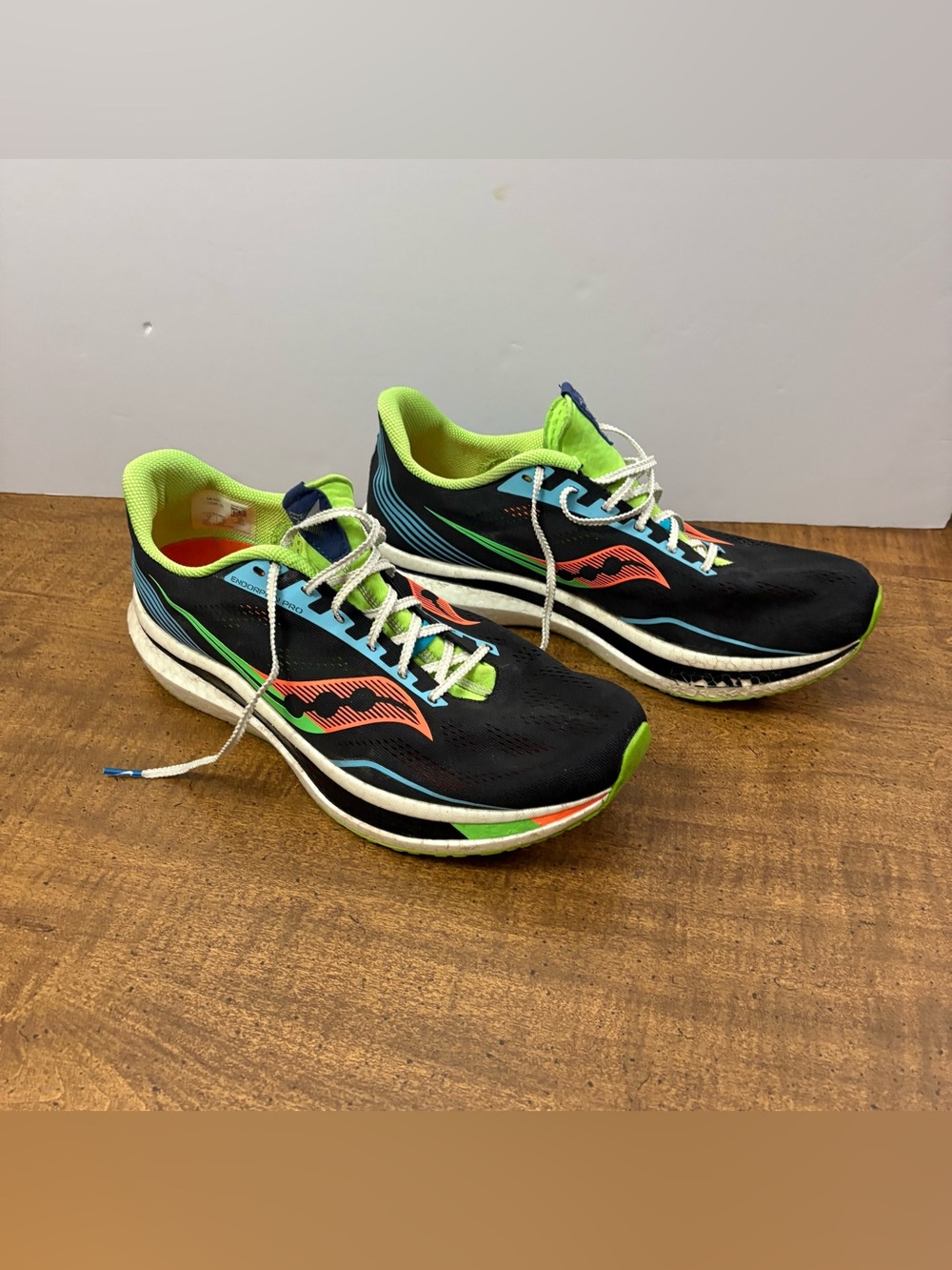 Saucony Running Shoes Mens 12 Endorphin Pro Future Black Multicolor